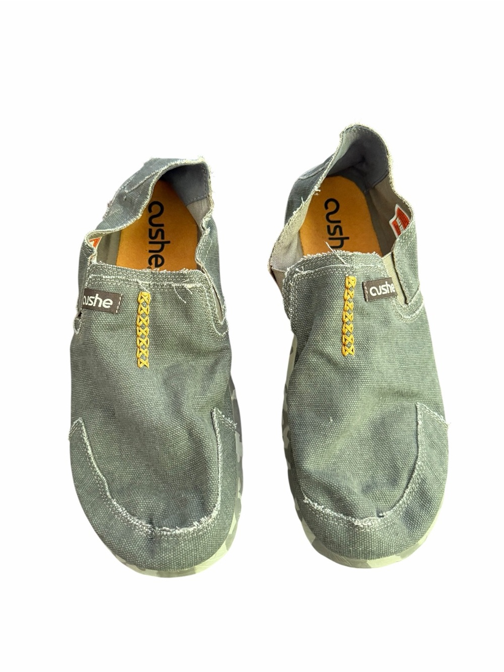 Cushe M Canvas Slip On Shoes Olive Green Casual Comfort Men’s 14